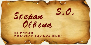Stepan Olbina vizit kartica